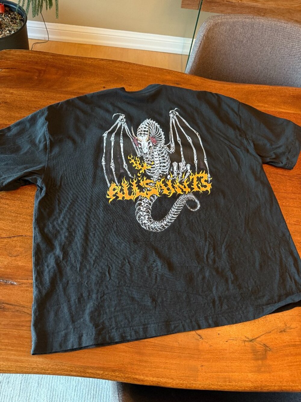 All Saints - Black Gothic T-Shirt - XXL